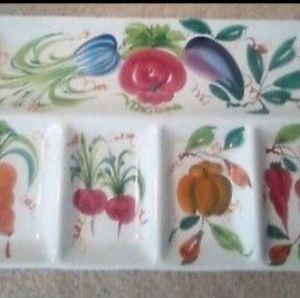 Made Italy lg Ceramic hand painted serving platter